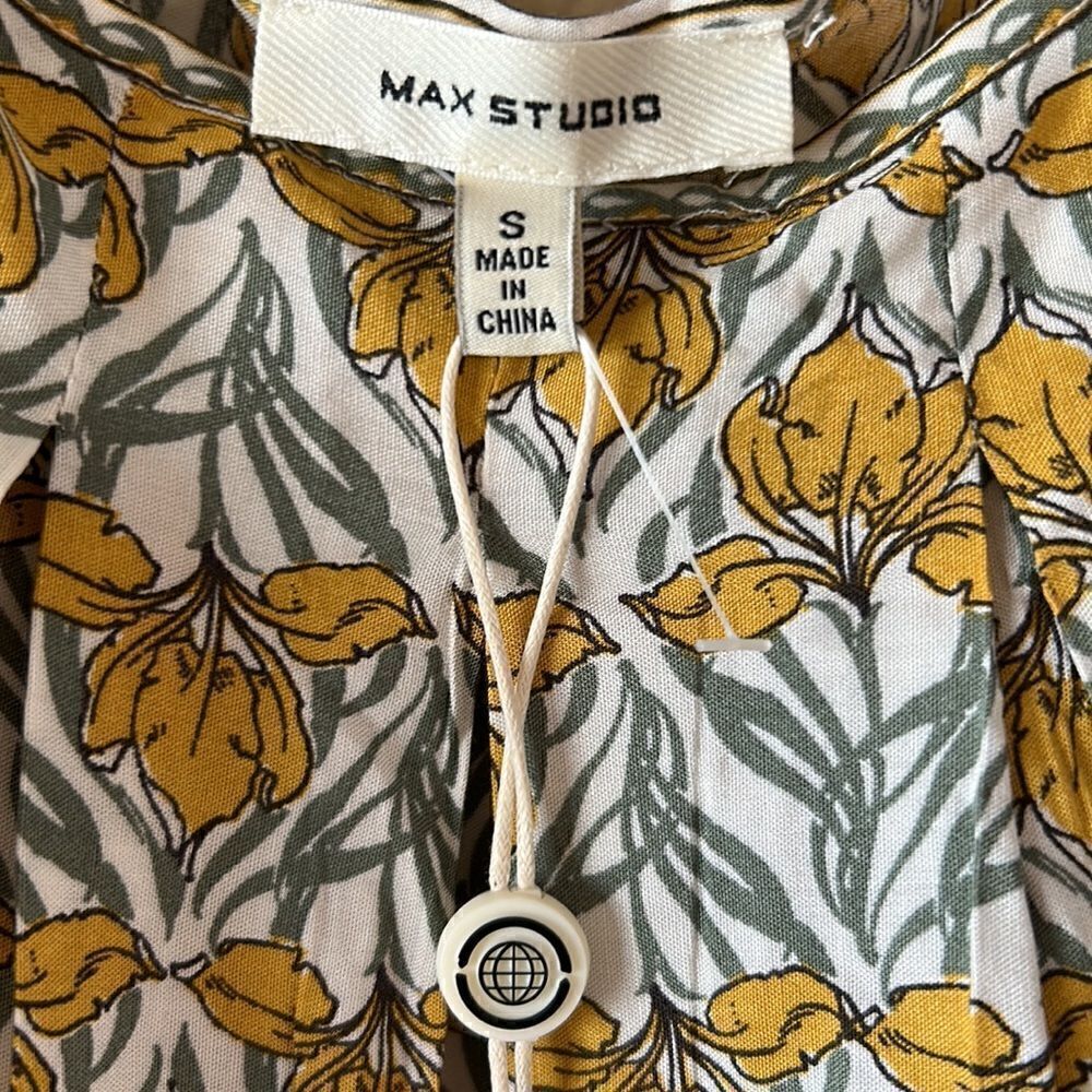 NEW Max Studio Cold Shoulder Shirt - Picture 2 of 4